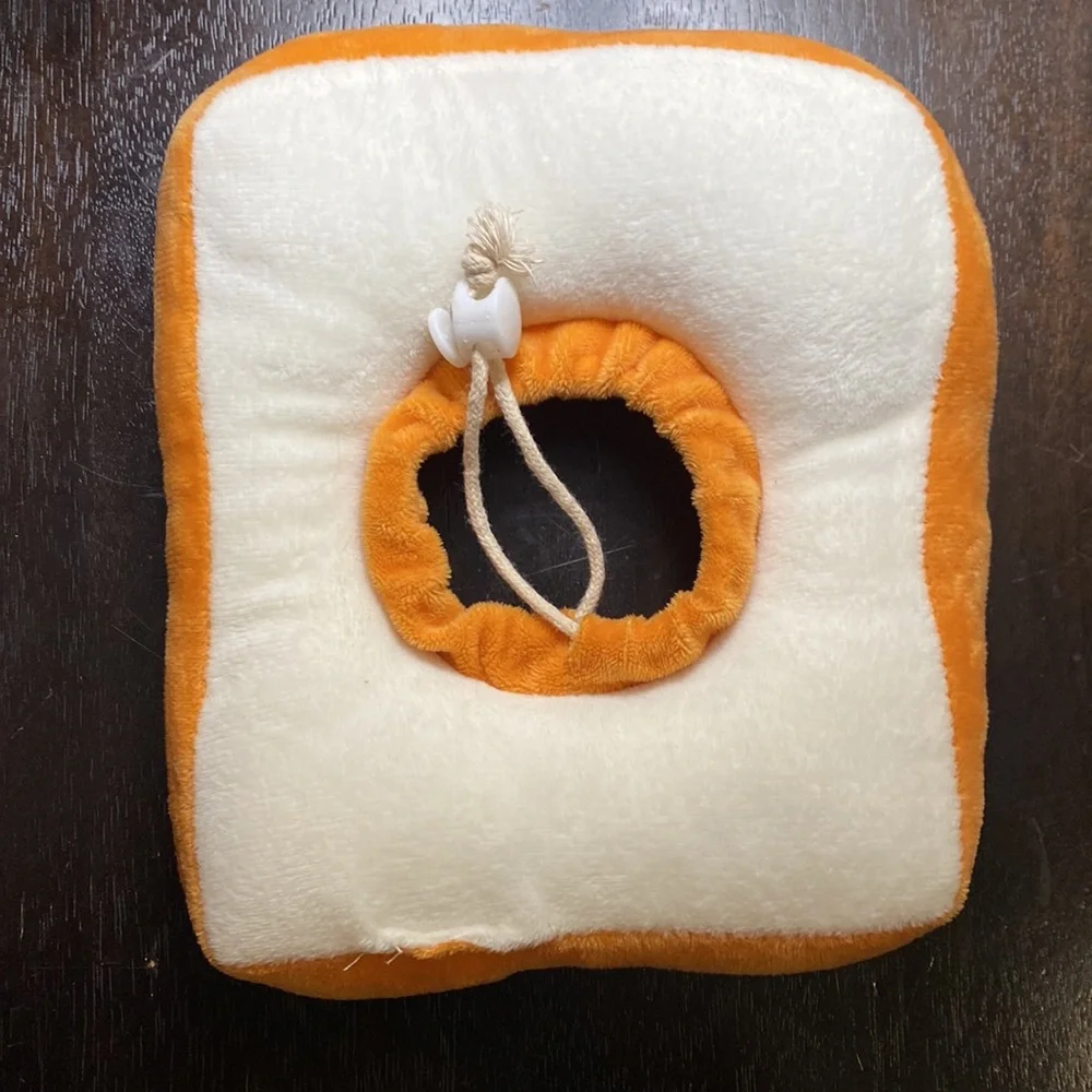 Adjustable Soft Toast Cat Cone Collar 🐱 🍞